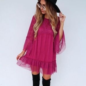 Fuchsia dress from Hopes